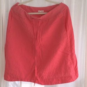 Linen Eileen Fisher skirt w pockets